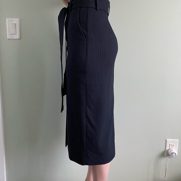 Wilfred Navy Blue Midi Skirt Size 0 - Picture 3 of 13